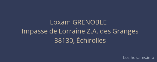 Loxam GRENOBLE