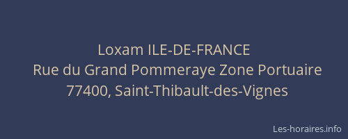 Loxam ILE-DE-FRANCE