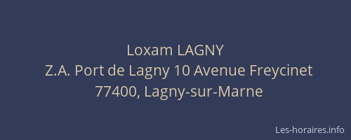 Loxam LAGNY