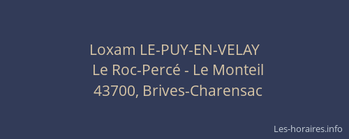 Loxam LE-PUY-EN-VELAY