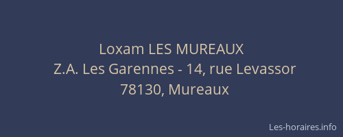 Loxam LES MUREAUX