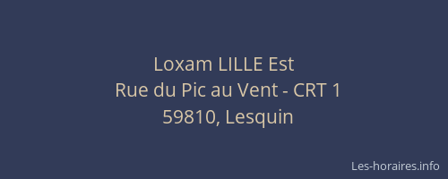 Loxam LILLE Est
