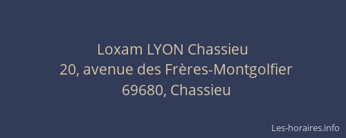 Loxam LYON Chassieu