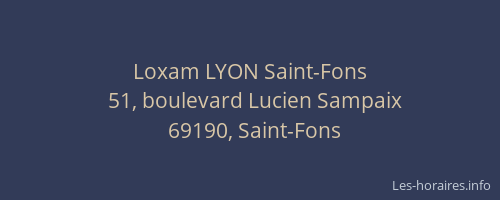 Loxam LYON Saint-Fons