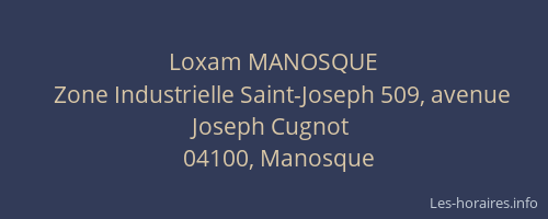 Loxam MANOSQUE