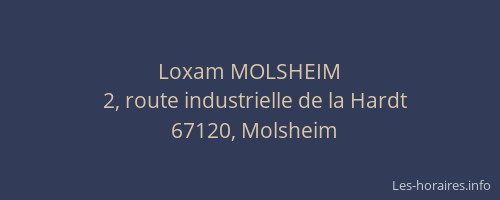Loxam MOLSHEIM