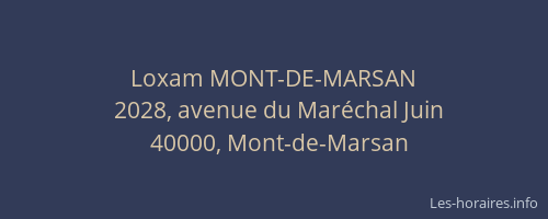 Loxam MONT-DE-MARSAN