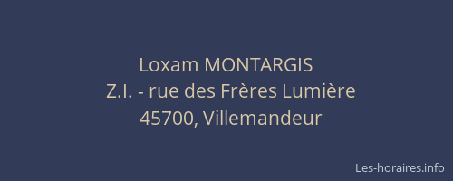 Loxam MONTARGIS