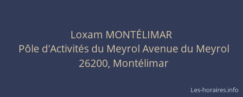 Loxam MONTÉLIMAR
