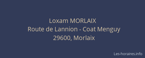 Loxam MORLAIX