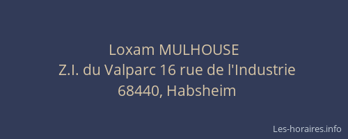 Loxam MULHOUSE