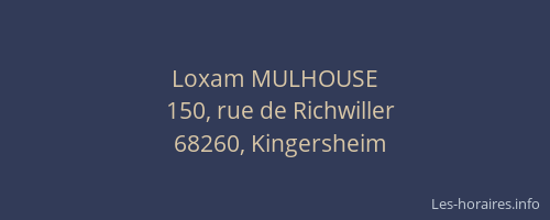 Loxam MULHOUSE