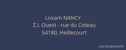 Loxam NANCY
