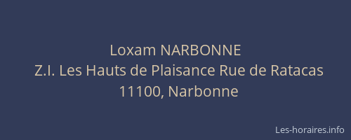 Loxam NARBONNE