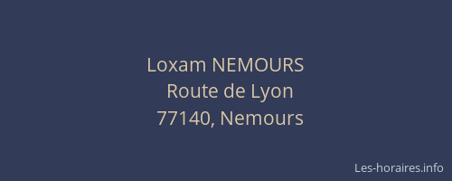 Loxam NEMOURS