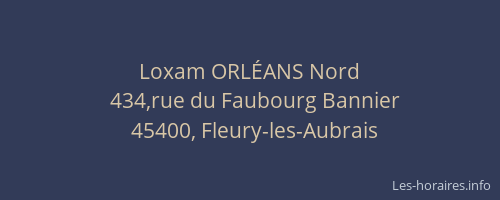 Loxam ORL&Eacute;ANS Nord