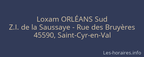 Loxam ORLÉANS Sud