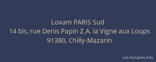 Loxam PARIS Sud