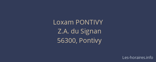 Loxam PONTIVY