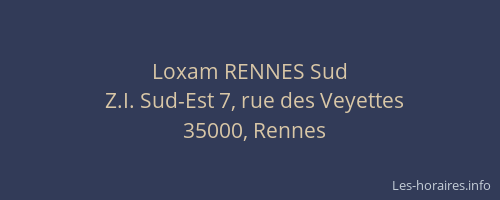 Loxam RENNES Sud