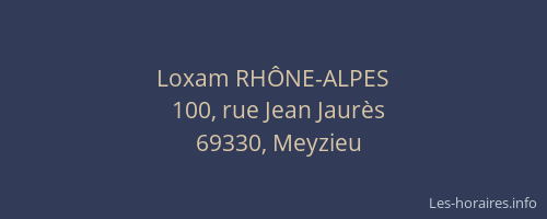 Loxam RHÔNE-ALPES
