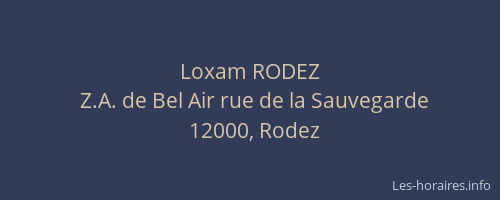 Loxam RODEZ