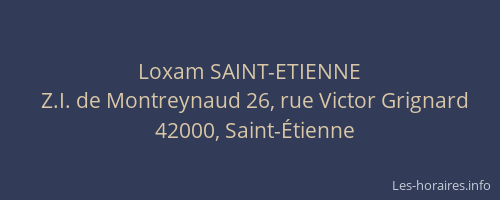 Loxam SAINT-ETIENNE