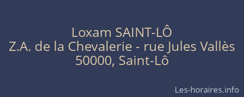 Loxam SAINT-LÔ
