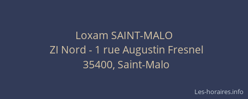 Loxam SAINT-MALO