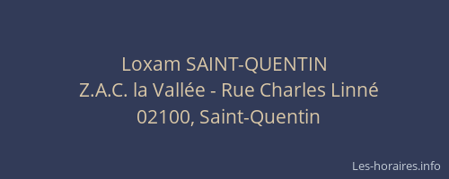Loxam SAINT-QUENTIN