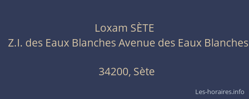 Loxam SÈTE