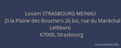 Loxam STRASBOURG MEINAU
