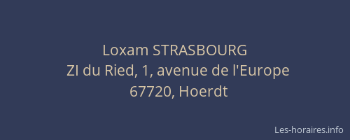 Loxam STRASBOURG