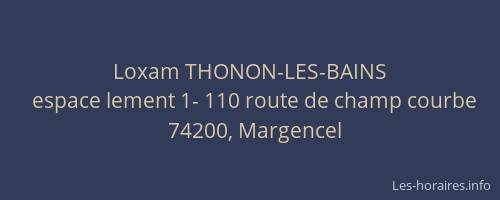 Loxam THONON-LES-BAINS