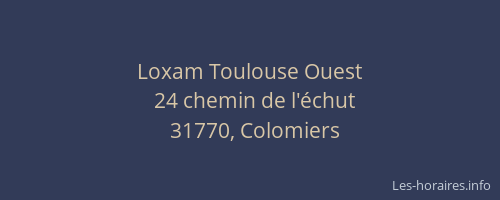 Loxam Toulouse Ouest