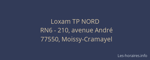 Loxam TP NORD