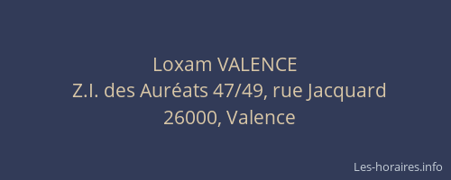 Loxam VALENCE