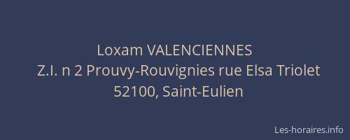 Loxam VALENCIENNES