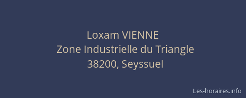 Loxam VIENNE