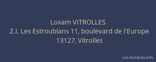 Loxam VITROLLES