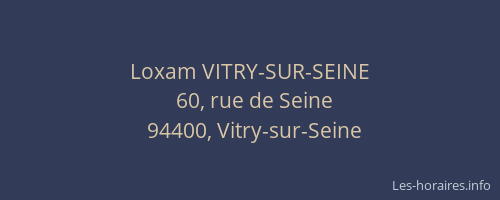 Loxam VITRY-SUR-SEINE
