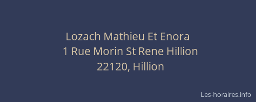 Lozach Mathieu Et Enora