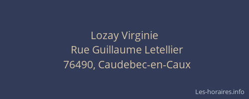 Lozay Virginie