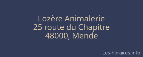 Lozère Animalerie
