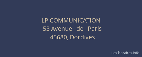 LP COMMUNICATION