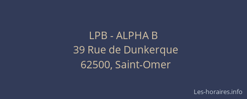 LPB - ALPHA B