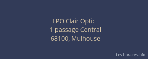 LPO Clair Optic