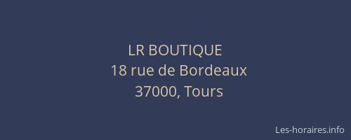 LR BOUTIQUE