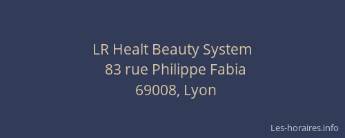 LR Healt Beauty System