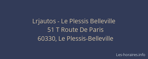 Lrjautos - Le Plessis Belleville